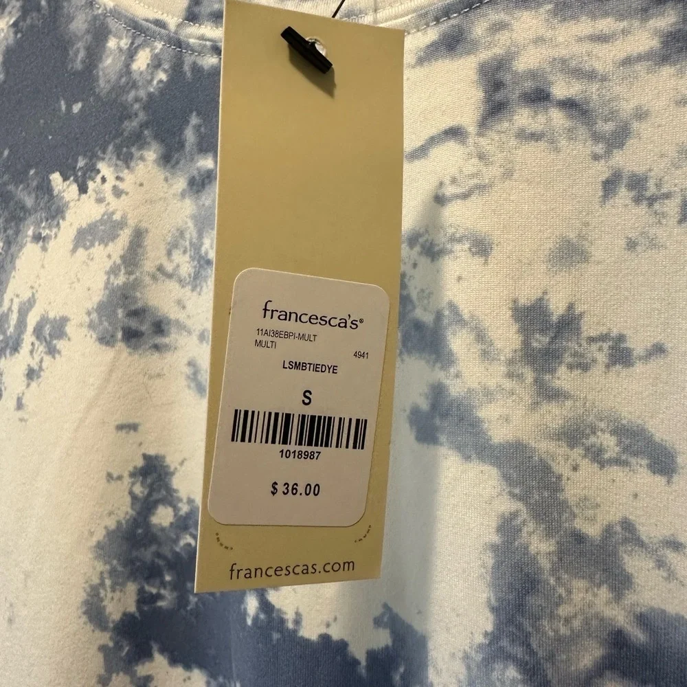 NWT Lounge Set from Francesca’s. Blue Tye-Dye. Size Small. - Picture 8 of 8